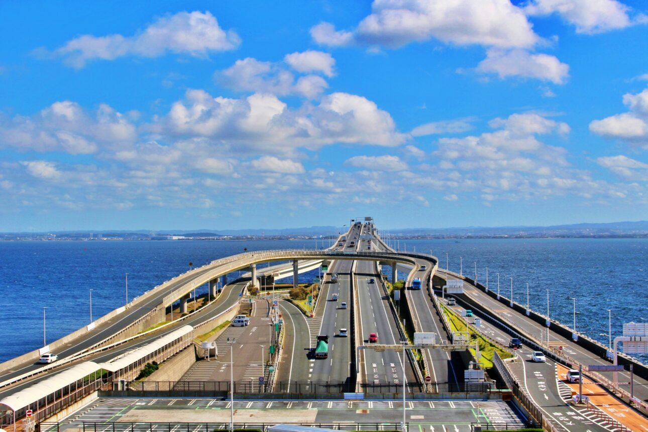 Umihotaru on the Tokyo Bay Aqua-Line — a key gateway between Chiba and central Tokyo.